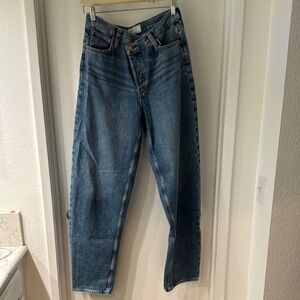 Gap Barrel Jeans with Crossover Fly Tall Long